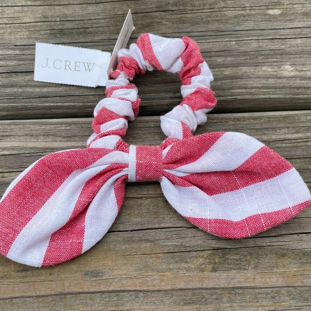 J.Crew Women Hair Pony Hair accessories pony hair tail cotton stripes One Size - Picture 1 of 8